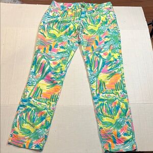 Lilly Pulitzer-6-Callahan chino 
sea salt and sun mid rise lightweight pants.